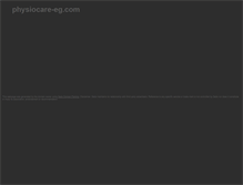Tablet Screenshot of physiocare-eg.com